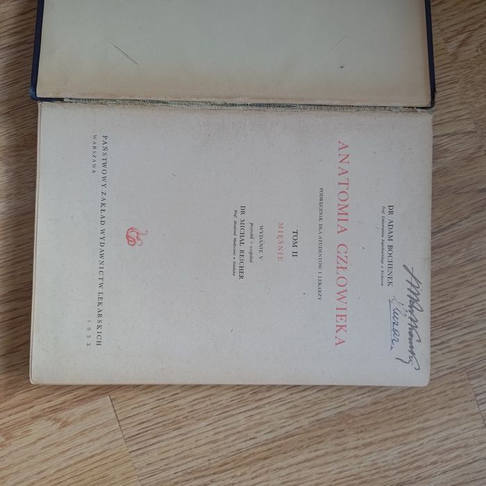 Adam Bochenek Anatomia Człowieka tom II