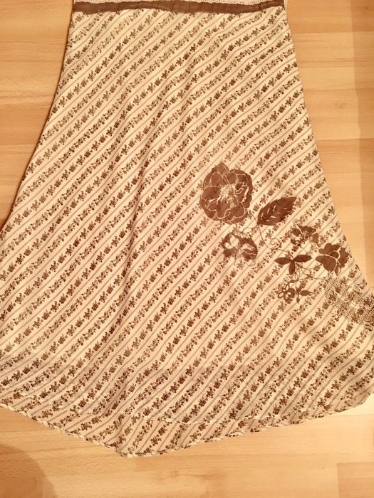 Vero moda r.38, sukienka bezowo brazowa,na ramiaczkach,lekka i zwiewna