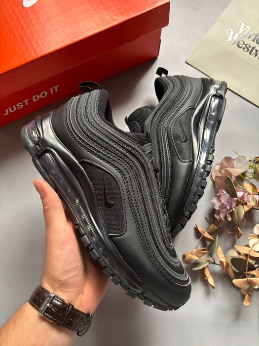 Кросівки Nike Air Max 97 Black premium | Кроссовки Найк чоловічі жіночі