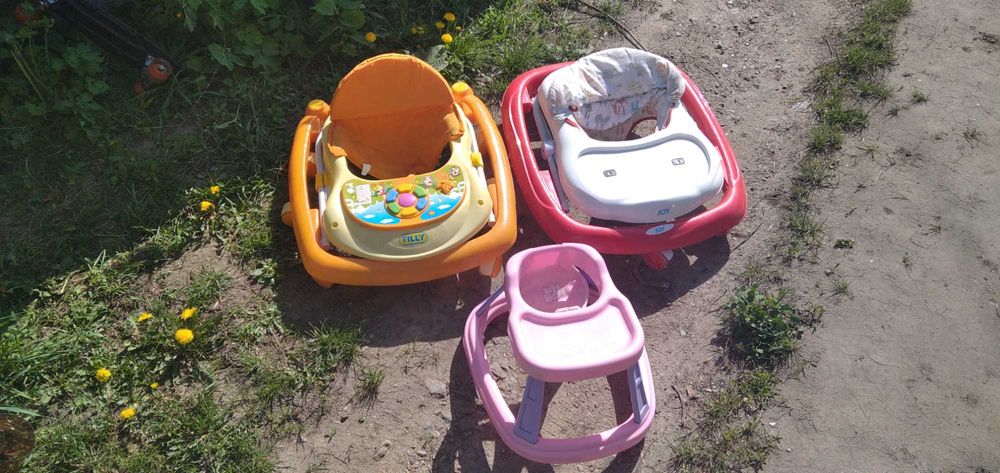 Ходунки детские 3 штуки стульчик для кормления