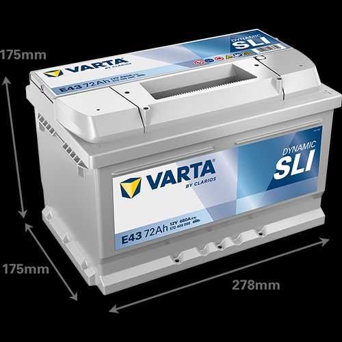 Akumulator VARTA E43 72Ah 680A Blue Dynamic