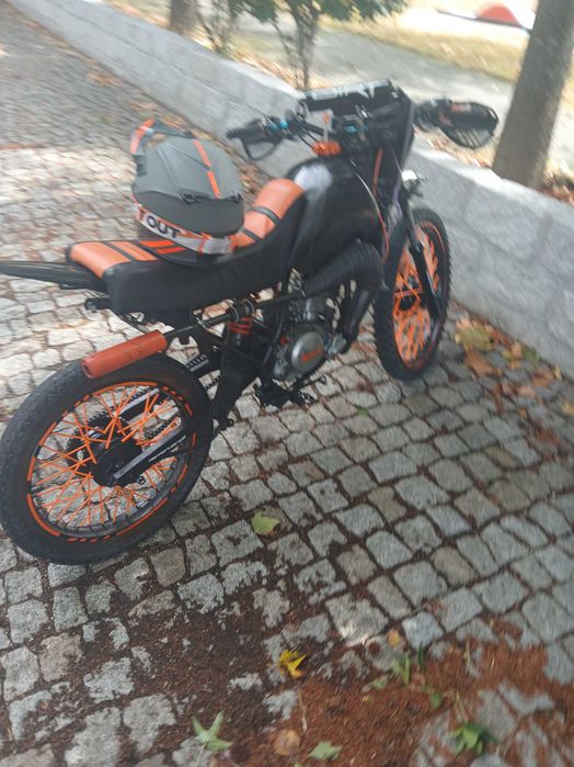 Vendo suzuki ts50w com kit athene 80cc com decumentos  em dia
