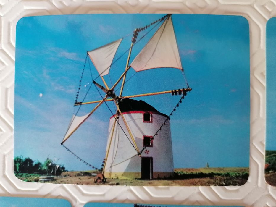 Conjunto de 6 calendários de moinhos, edição de 1985