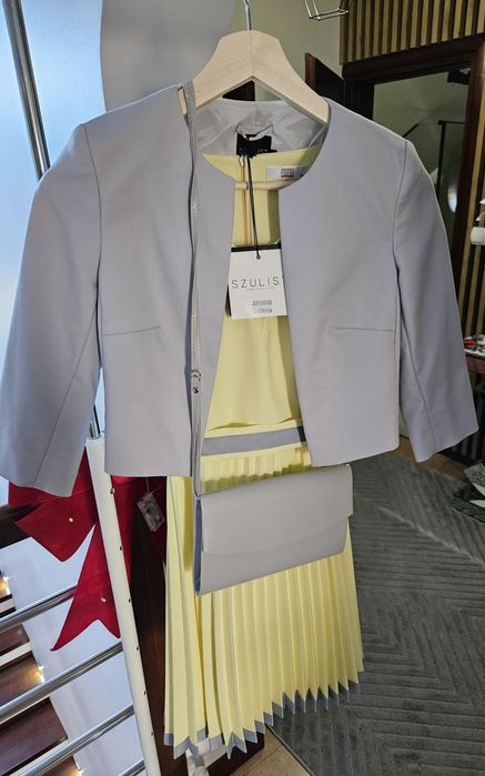 Komplet sukienka +żakiet+torebka