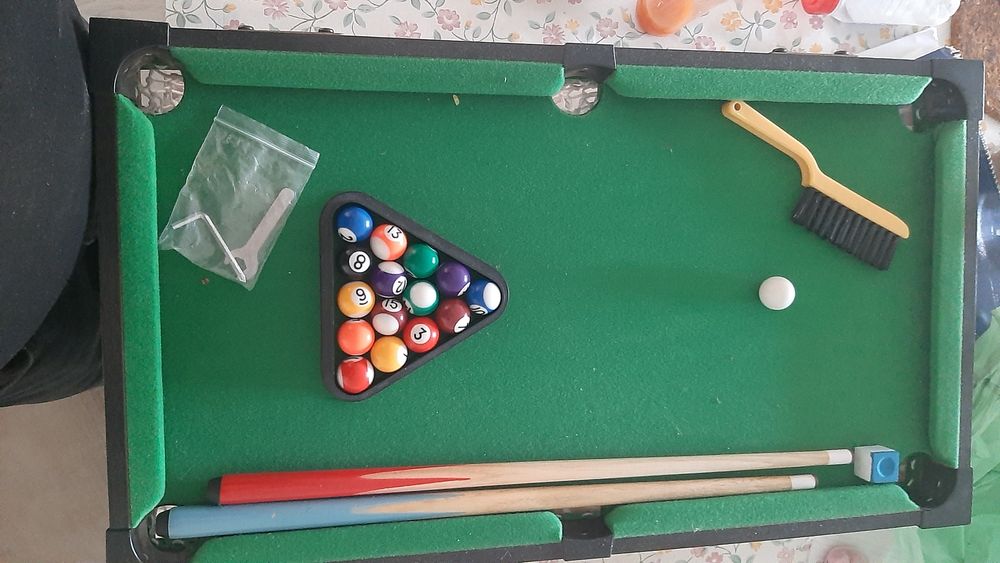 Mesa de bilhar .