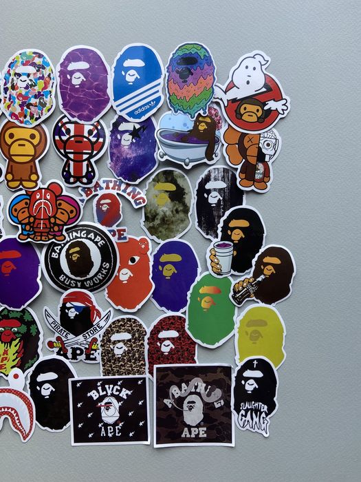 Стікери наклейки стикери Carhartt Bape Ape бейп на авто , ноутбук