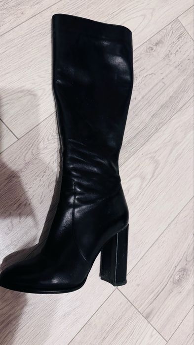 Чоботи шкіряні на байці Giardini