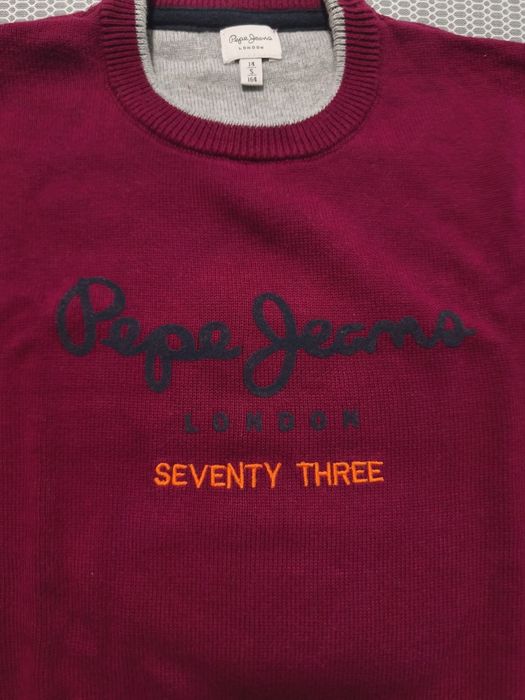 Camisola de malha fina Pepe Jeans em bordeaux T. S, 164cm ou 14 anos