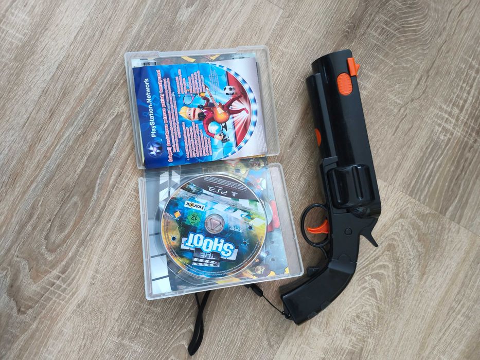 pistolet do ps3 move + gra shoot