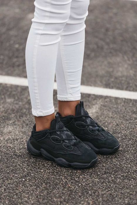 Женские кроссовки Adidas Yeezy Boost 500 "Utility Black" Premium 36-40