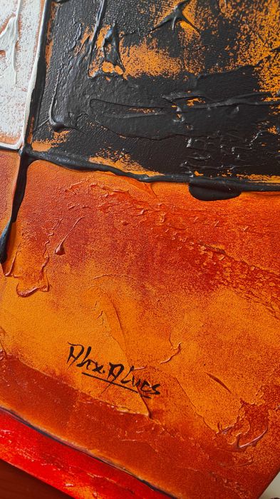 Duas Telas modernas pintura abstrata