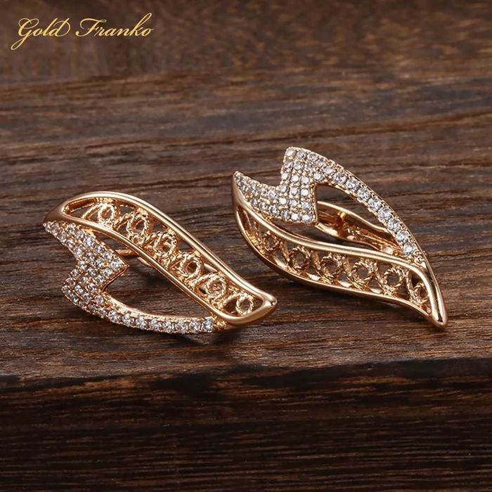 Kolczyki GF99 585RG Gold Franko