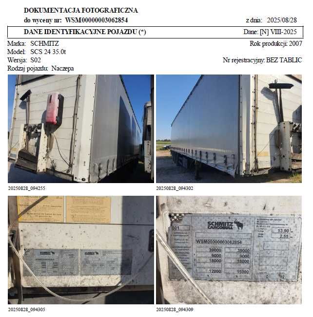 Naczepa Schmitz SCS 24 35.0t - 2007 r.