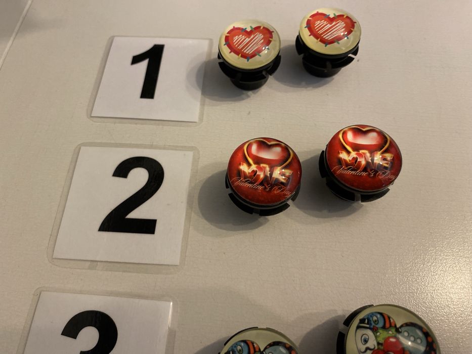 Komplet Guzików do torebki oBag ml moonlight serca serduszka 2 sztuki