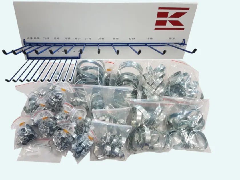 Zestaw opasek ślimakowych 220 szt + praktyczny wieszak – super jakość!