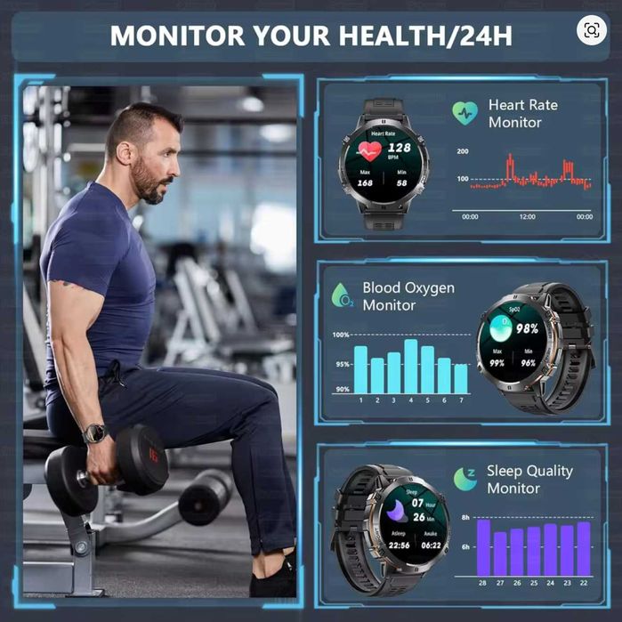 Смарт-годинник тактичний Glory TANK X3 Special Edition