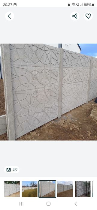 Ogrodzenie betonowe dwustronne