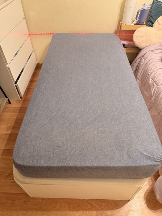 Cama Sommier solteiro com colchao