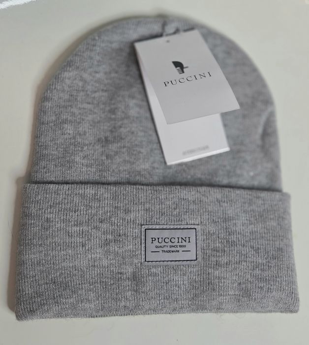 Szara Czapka Puccini Zimowa Beanie