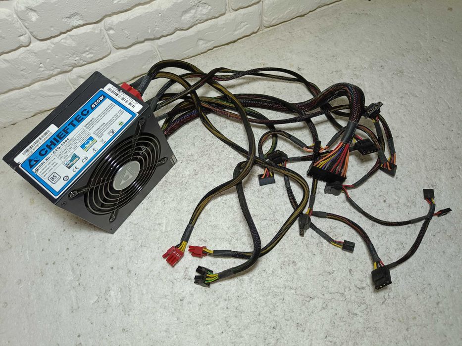 Блок живлення CHIEFTEC 650W 85 PLUS CTG-650C Модульний на ПЛОМБІ