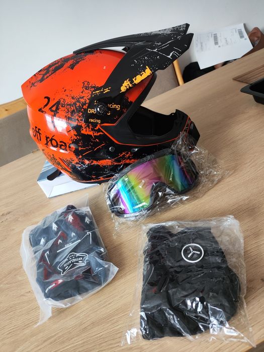 Kask na motor crosa Krosa hulajnogę rower