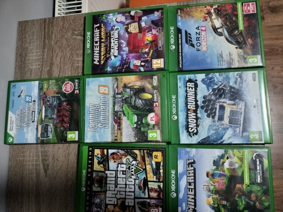 Xbox one+gry+kierownica