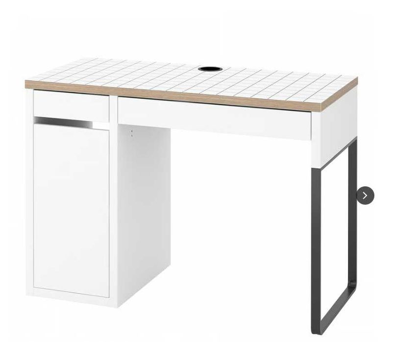 Biurko IKEA MICKE 105x50 białe – idealne do pracy i nauki