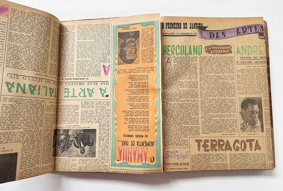 1950, ARTES E LETRAS – O Primeiro de Janeiro. Ano completo.