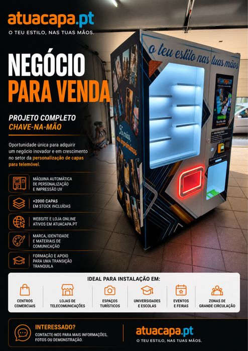 Maquina Automatica Personalizacao Capas Telemoveis