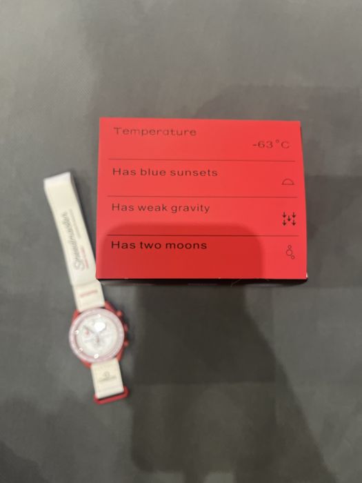 Relógio swatch x omega mission to mars