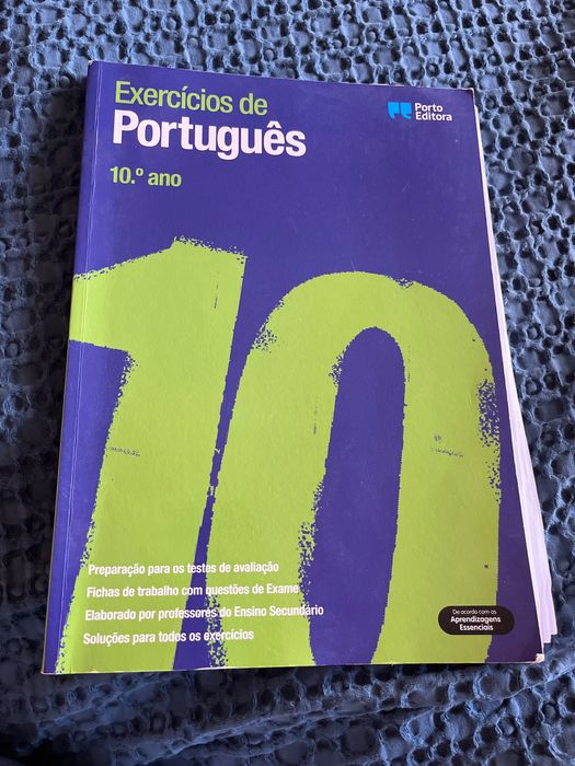 Livro Exercícios de Português 10 ano , Porto Editora