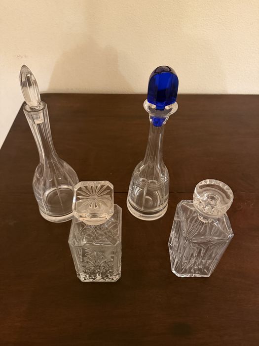 Conjunto de 4 Frascos de Cristais