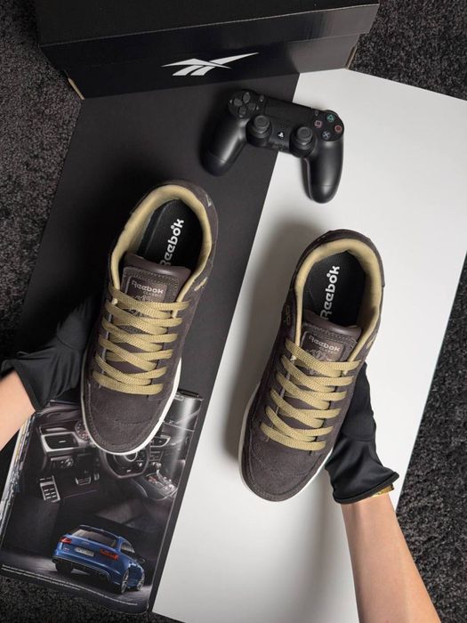 Чоловічі кросівки рібок Reebok Club C Brown White [41-46]