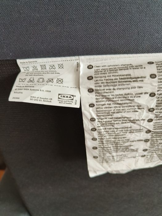 Sofá-cama IKEA SOLSTA cinzento