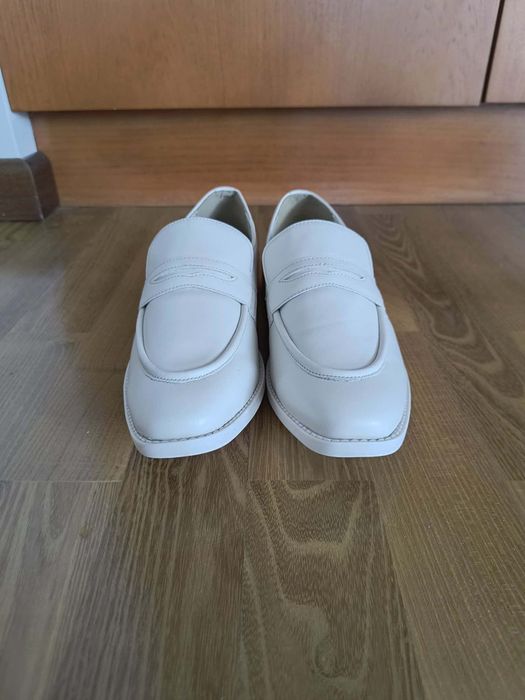 Buty mokasyny kremowe Bonprix r. 42