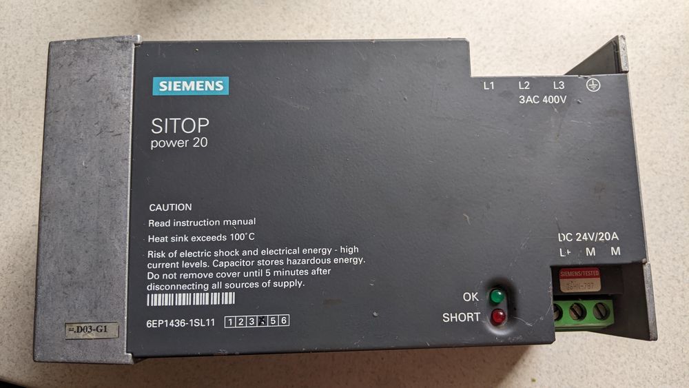 Блок живлення Siemens SITOP Power 20 (6EP1436-1SL11).