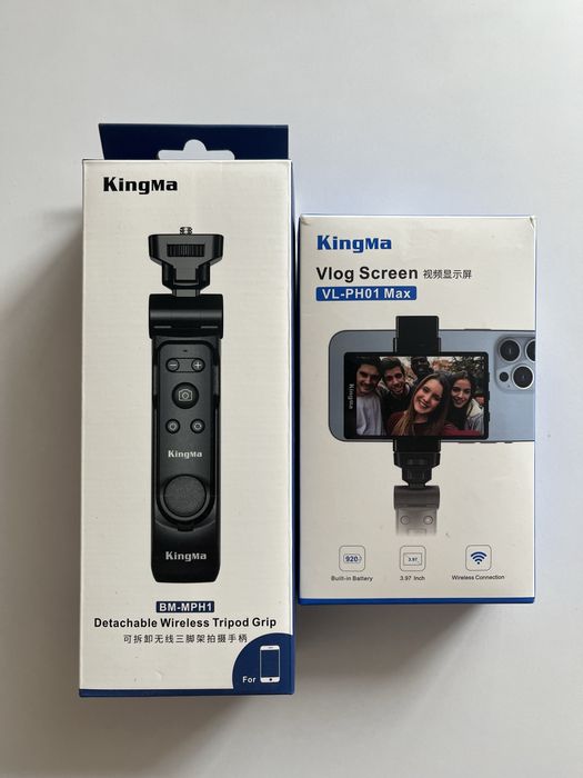 Селфи экран Kingma + трипод с пультом