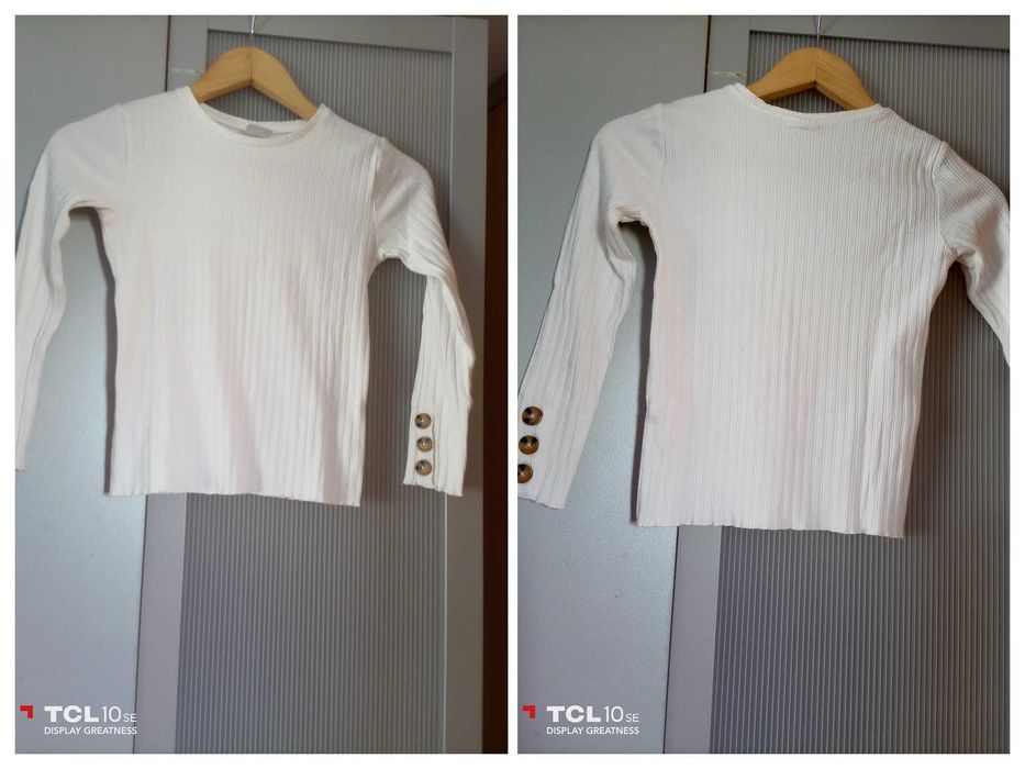 Cinco peças de menina dos 8 aos 12 anos