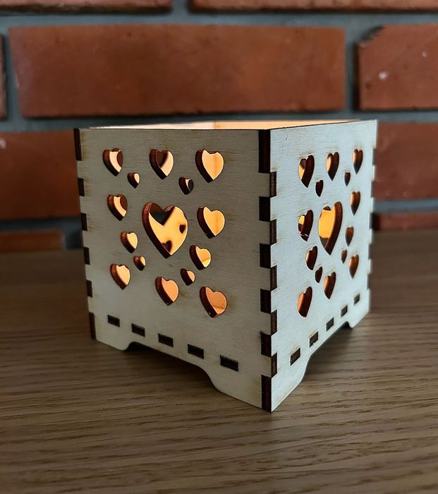 Ozdoby walentynkowe, świeczniki