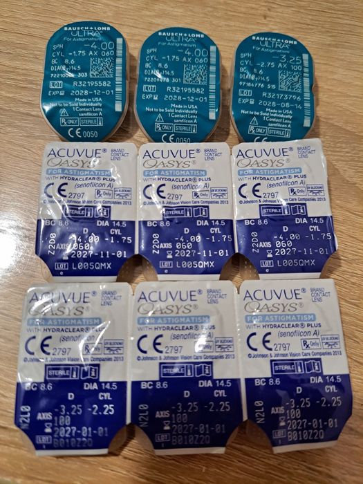 Лінзи астигматичні ACUVUE OASYS /  BAUSCH + LOMB ULTRA for Astigmatism