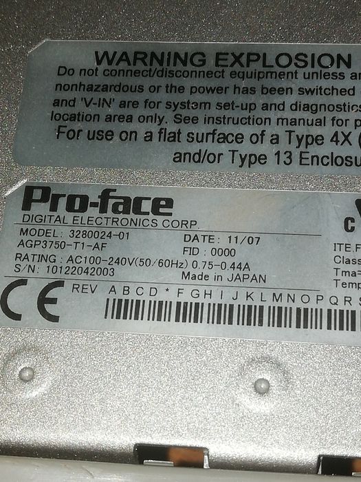 Pro-Face AGP3750428919019201505281