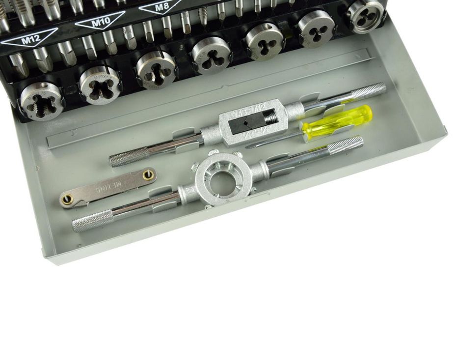 Набор метчиков и плашек М3-М12 32 шт, Geko 38301