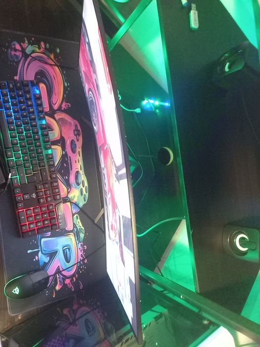 PC Gamer Completo + Monitor Curvo + Kit Racing – Pronto para Uso