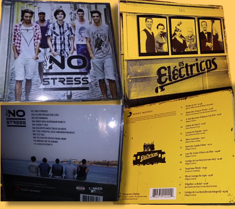 Pack 1- Musica POP portuguesa- CD• No Stress -No Stress,Os Eléctricos,
