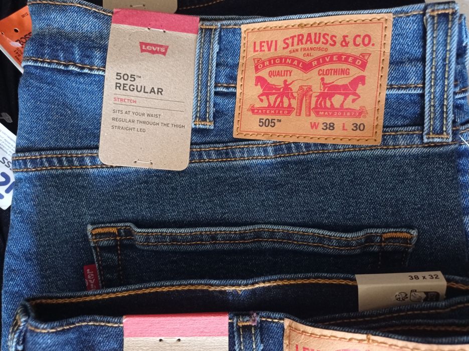 Nowe spodnie jeansy Levi's Strauss oryginalne w najlepszej cenie