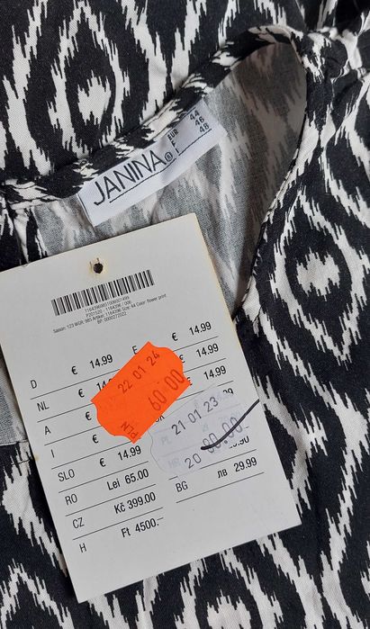 Jak nowa sukienka Kik Janina 44 tuszująca lekka Wiskoza