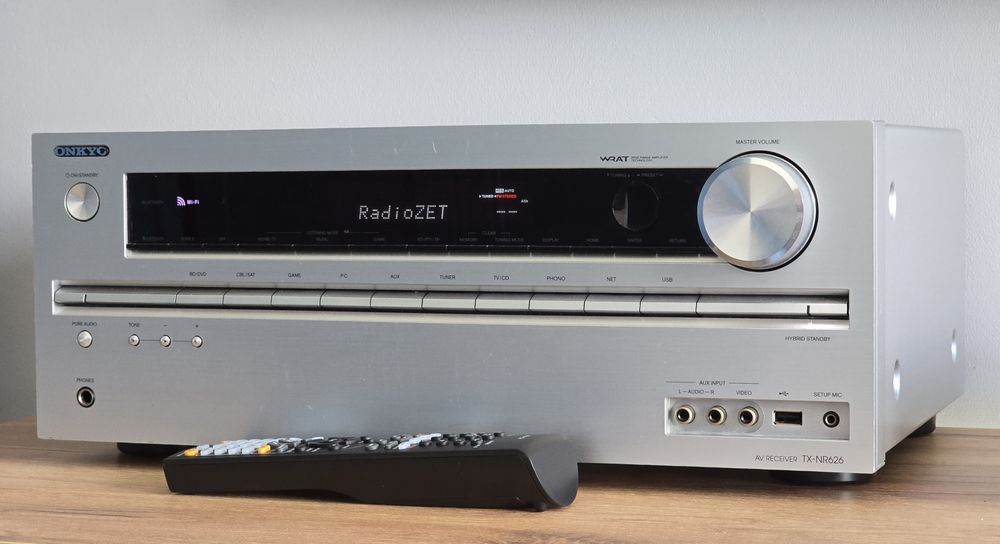 Onkyo TX-NR626 Amplituner 7.2 Spotify WiFi Bluetooth HDMI ARC USB THX Burr-Brown