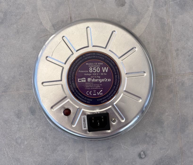 Aquecedor de Cama Orbegozo CE 6000 850W com Bolsa Original