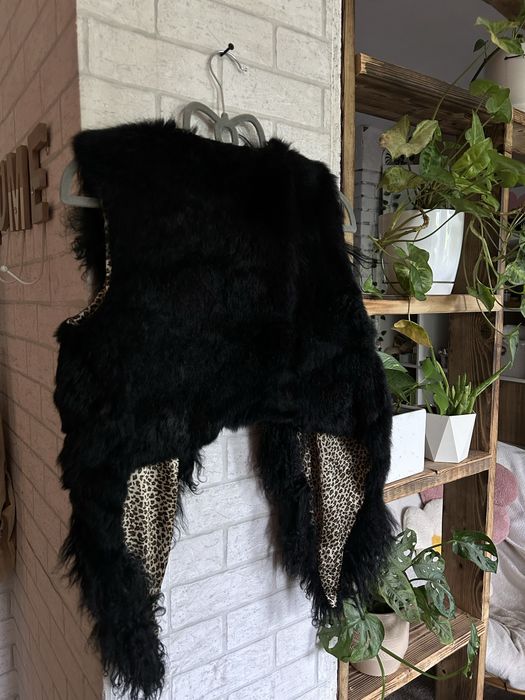 Kamizelka bezrękawnik bolerko yoshe futro skóra