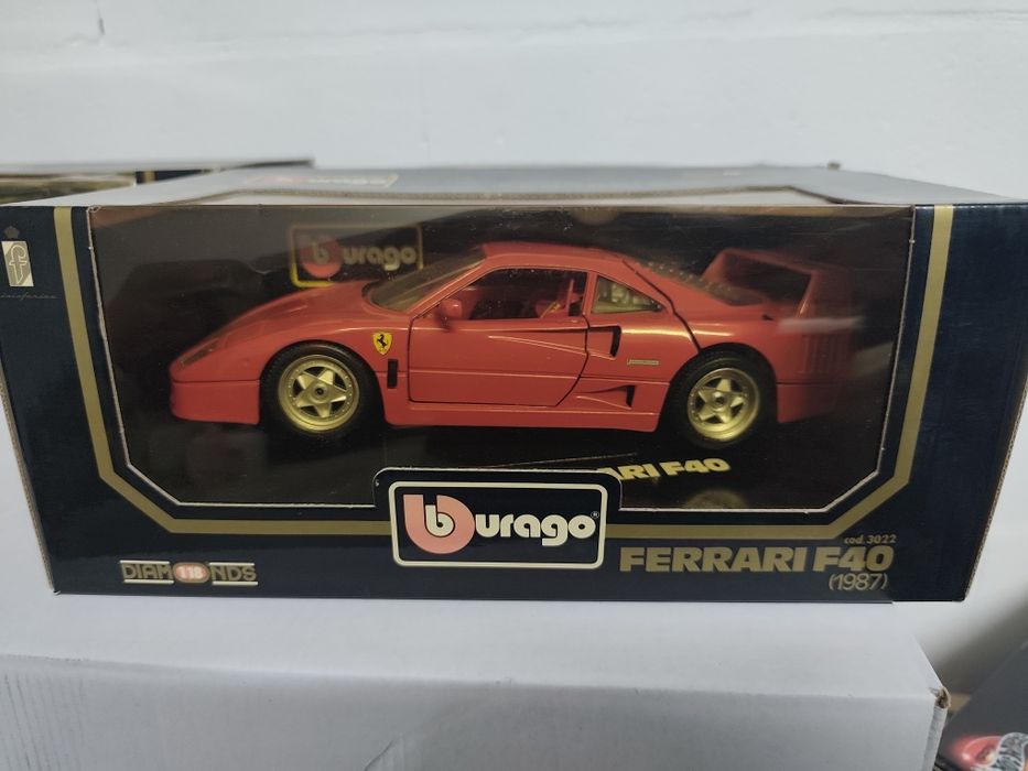 1/18 Ferrari F40 burago carro coleção miniatura
